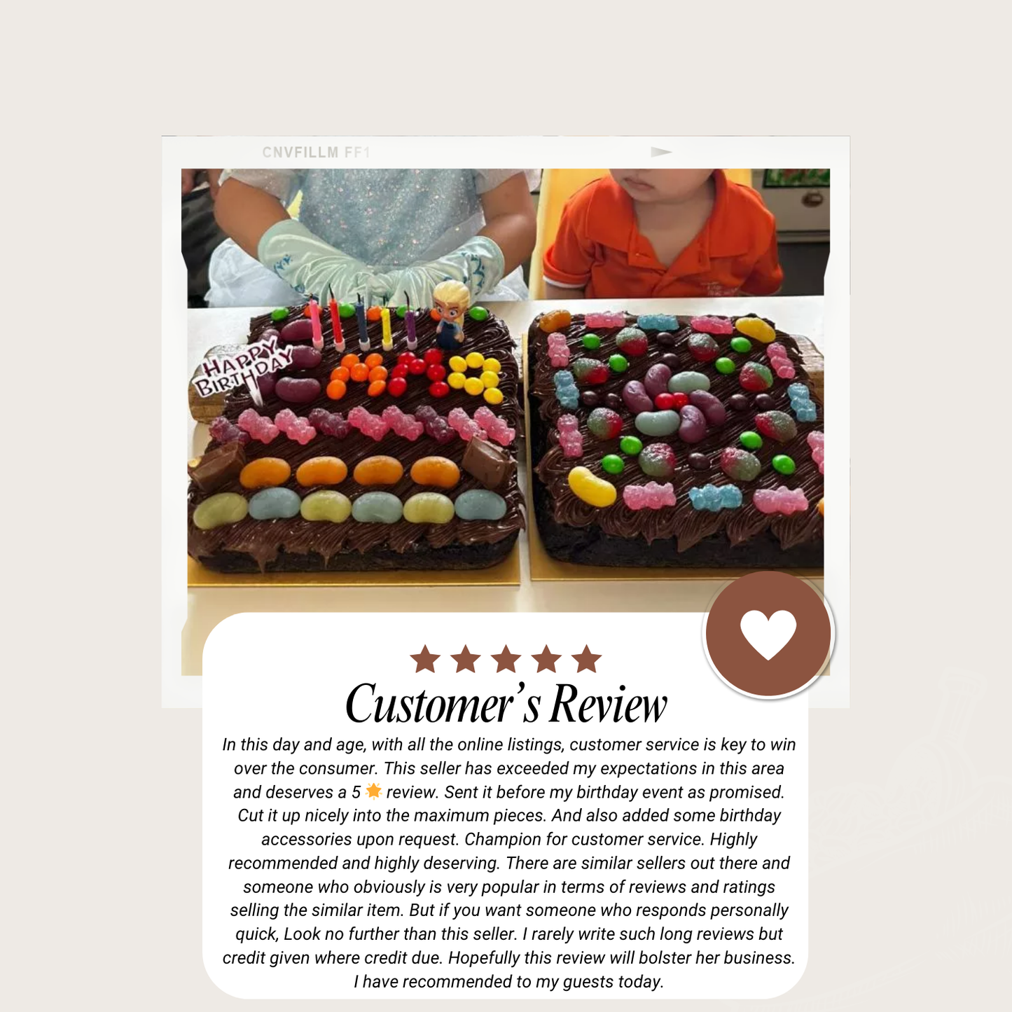 Fudgy Classic Brownie - 7 Inch