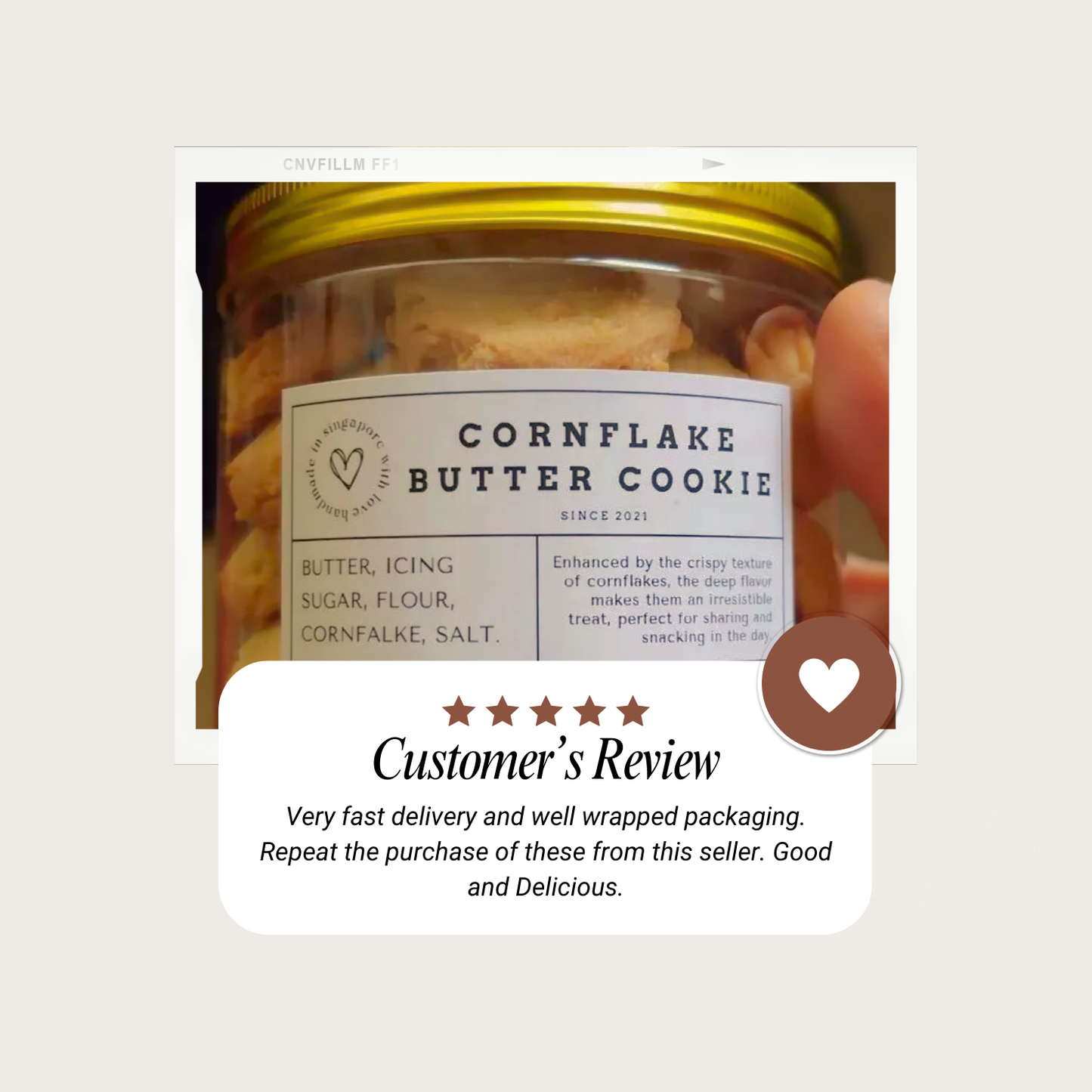 Zebra Cocoa Butter Cookie
