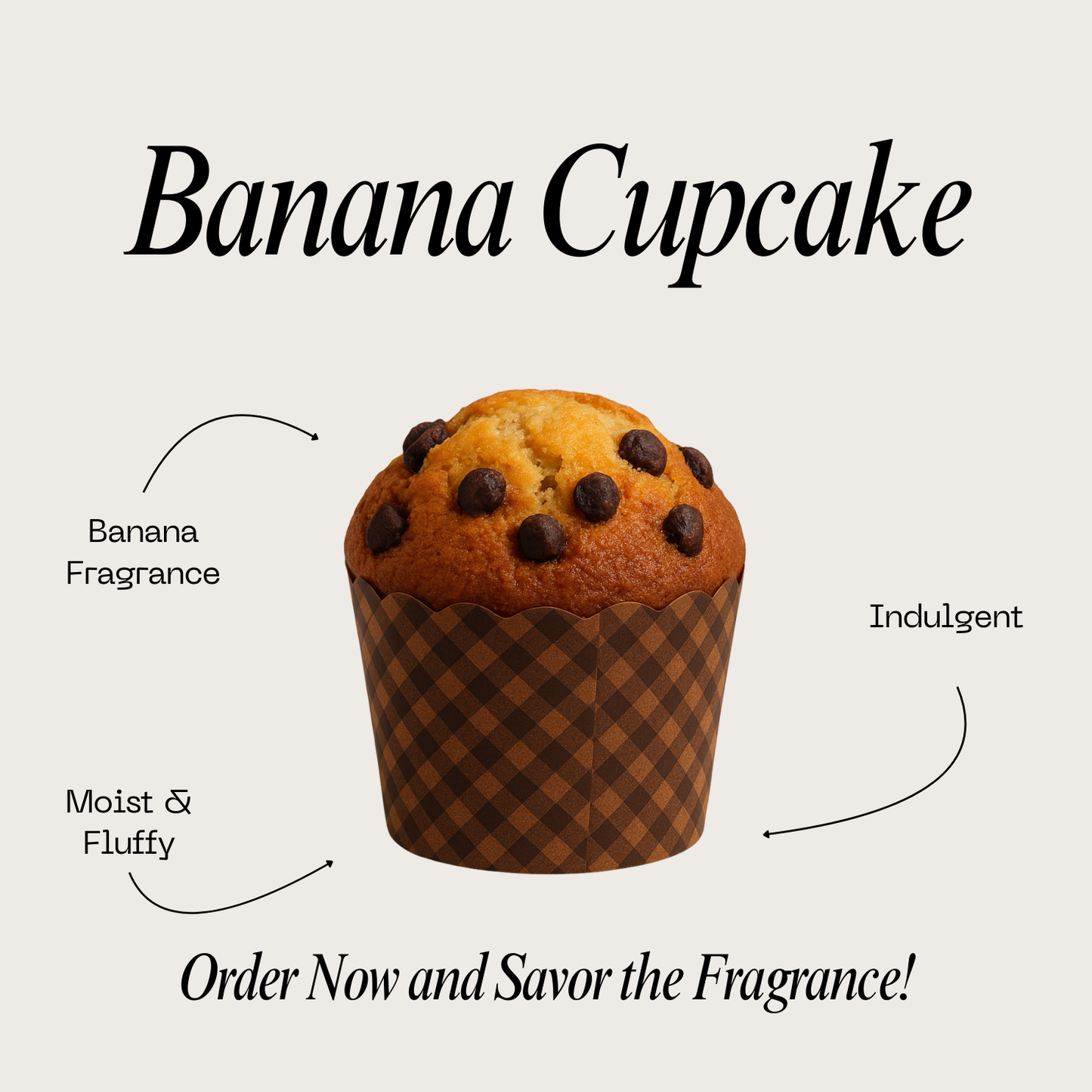 Banana Cupcake - 15 Piece