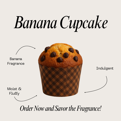 Banana Cupcake - 15 Piece